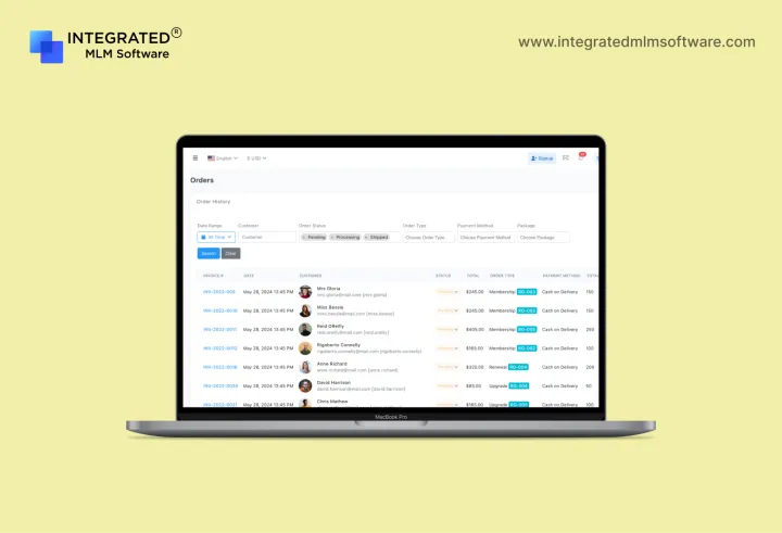 Captura Integrated MLM Software