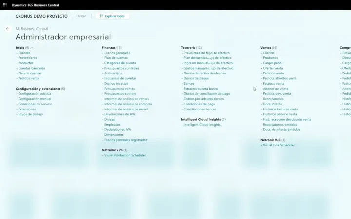 Captura Microsoft Dynamics 365 Business Central