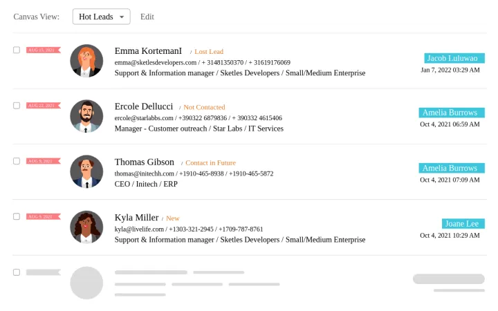 Captura Zoho CRM