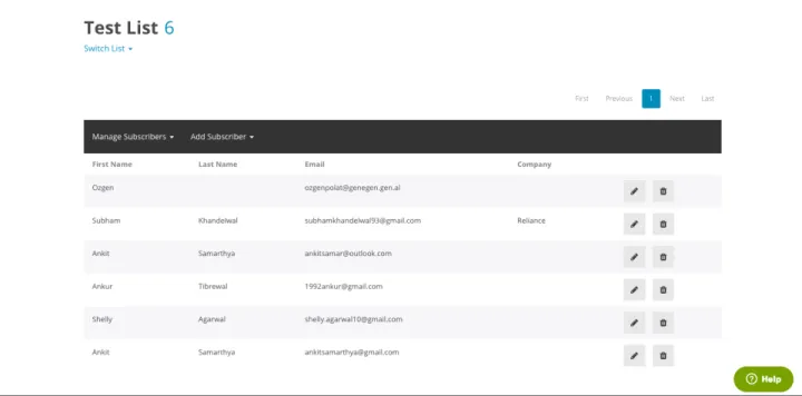 Captura MailZak Email Marketing