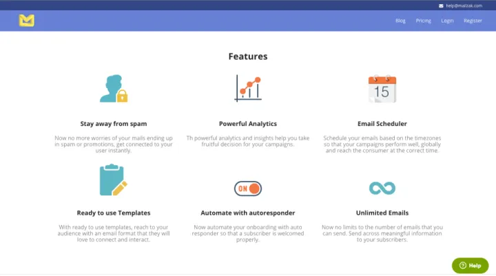 Captura MailZak Email Marketing