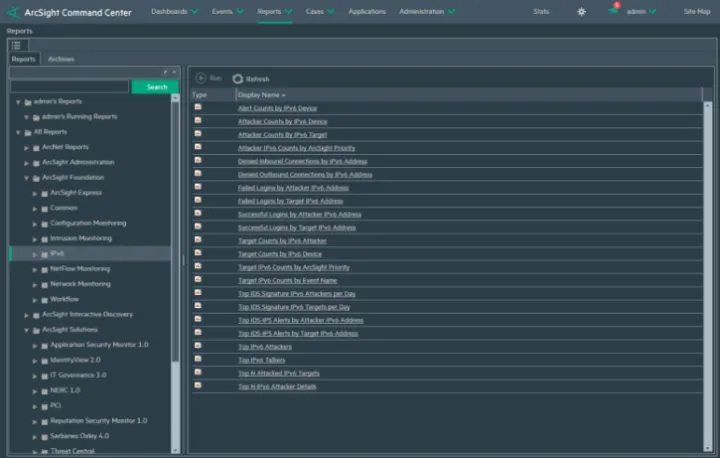 Captura ARCS Gestión Base de Datos