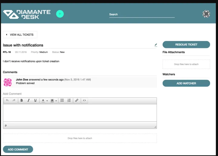 Captura DiamanteDesk