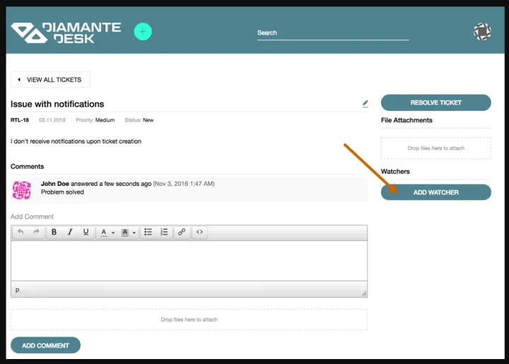 Captura DiamanteDesk