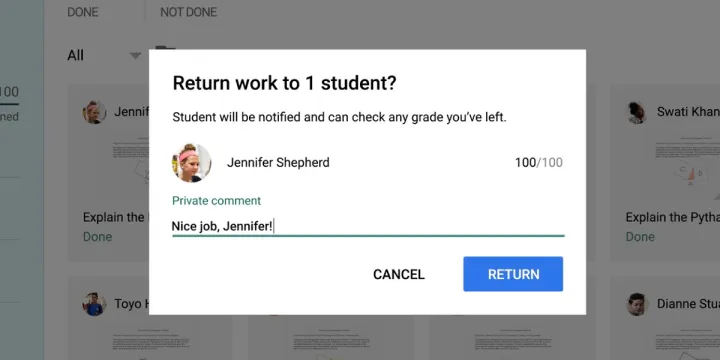 Captura Google Classroom