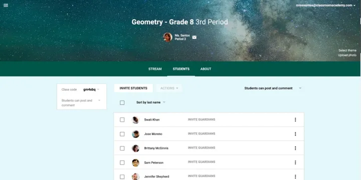 Captura Google Classroom