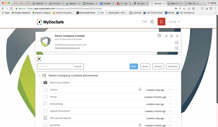 Captura MyDocSafe Manejo de Archivos