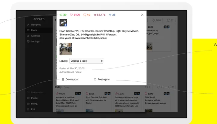 Captura Amplifr Marketing Redes Sociales