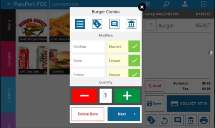 Captura Passport POS