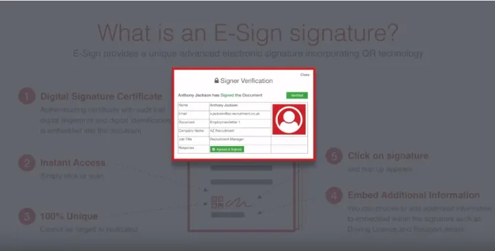 Captura E-Sign and Veri-me