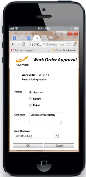 Captura TabWare Software CMMS