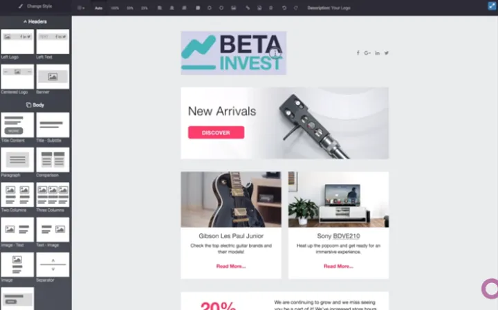 Captura Odoo Email Marketing