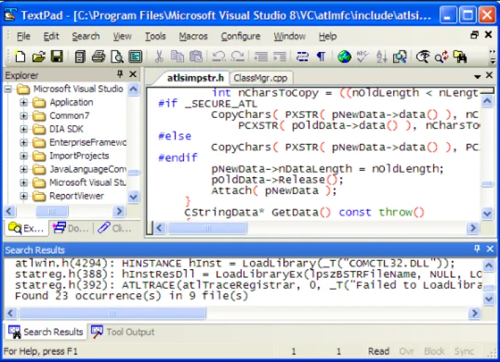 Captura TextPad Editores de Texto