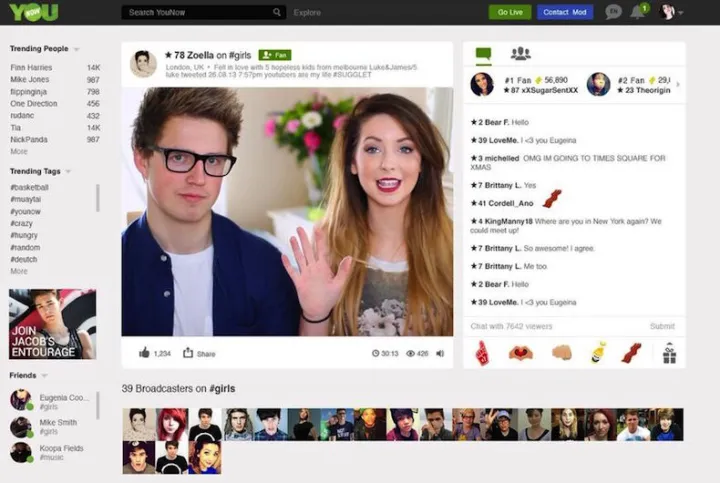 Captura YouNow Conferencias Web