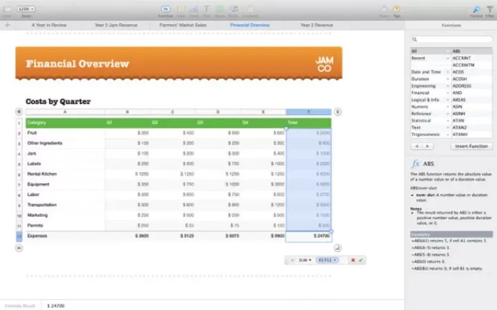 Captura Apple Numbers