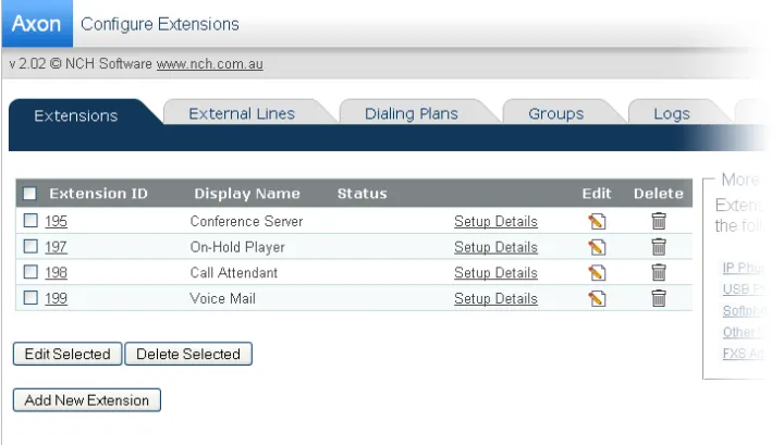 Captura Axon Virtual PBX