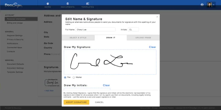 Captura DocuSign