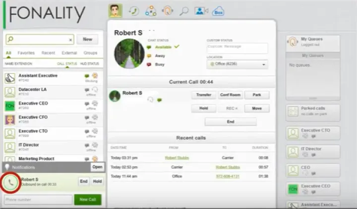 Captura Fonality Unified Communications