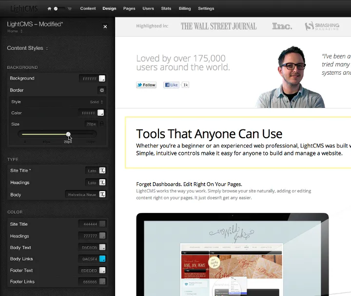Captura LightCMS