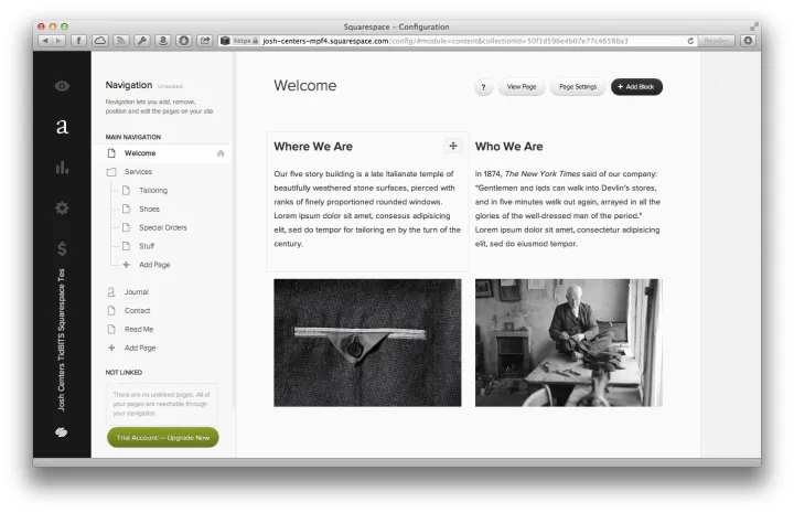 Captura Squarespace