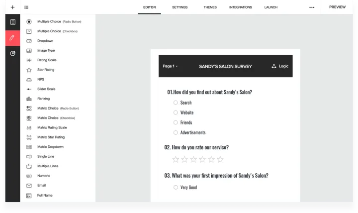 Captura Zoho Survey