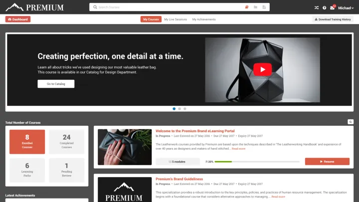 Captura LearnUpon LMS