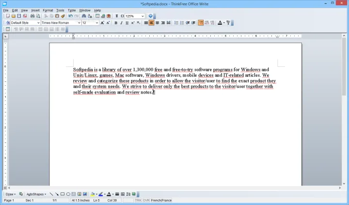 Captura Thinkfree Office Neo