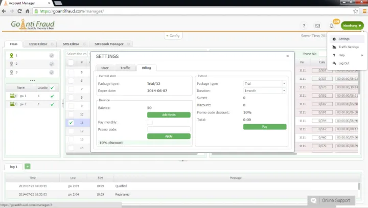 Captura GoAntiFraud