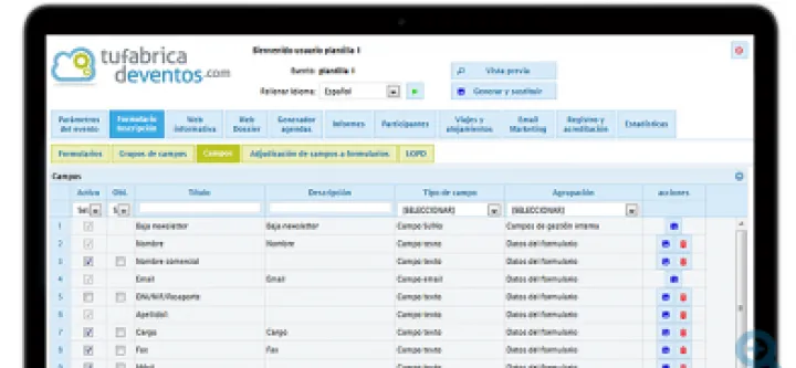 Captura Tu Fábrica de Eventos