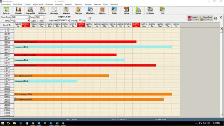 Captura WINHMS Software Hotelería