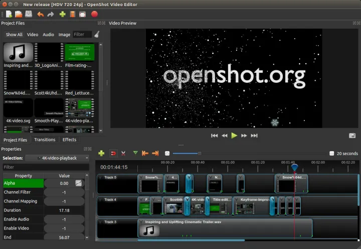 Captura OpenShot