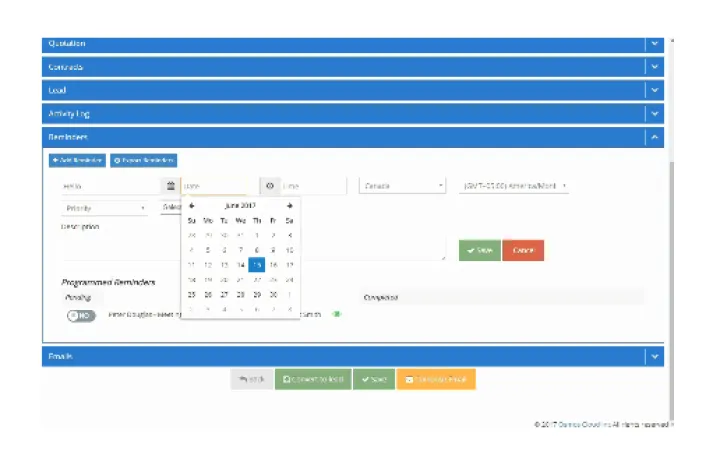 Captura Osmos Cloud CRM