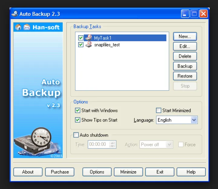 Captura Han-Soft Automatic Backup