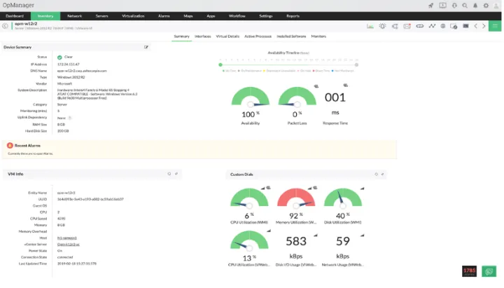 Captura OpManager