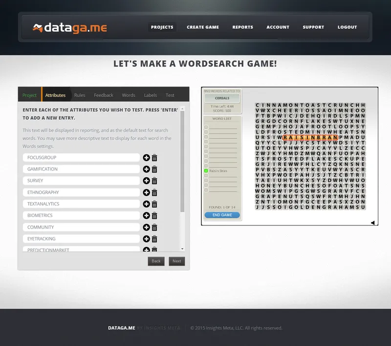 Datagame