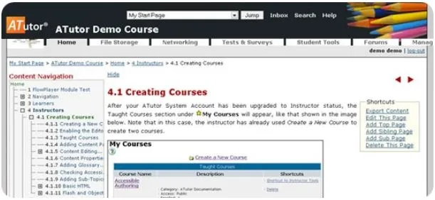 ATutor Software Educativo
