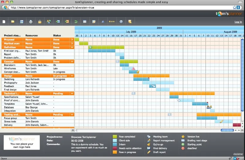 Tom's Planner Gantt